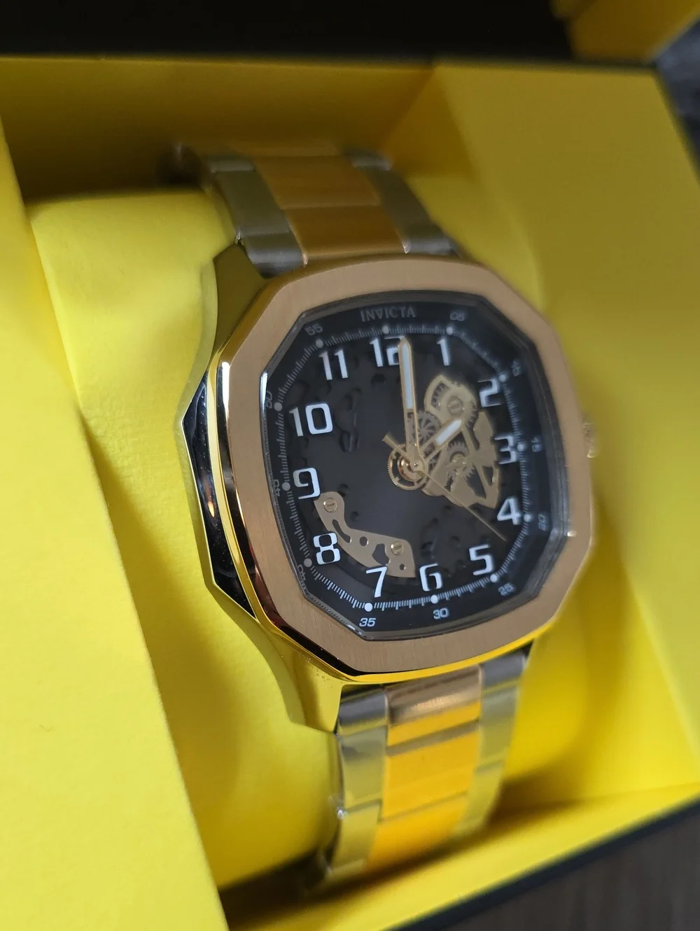 560.  Invicta S1 Rally Diablo Men's Watch - 46mm. Gold. Steel (50605)